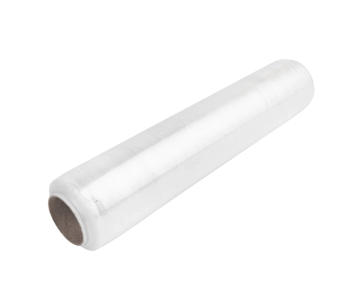 A roll of clear Bomark stretch film, shown as a representative product visual
