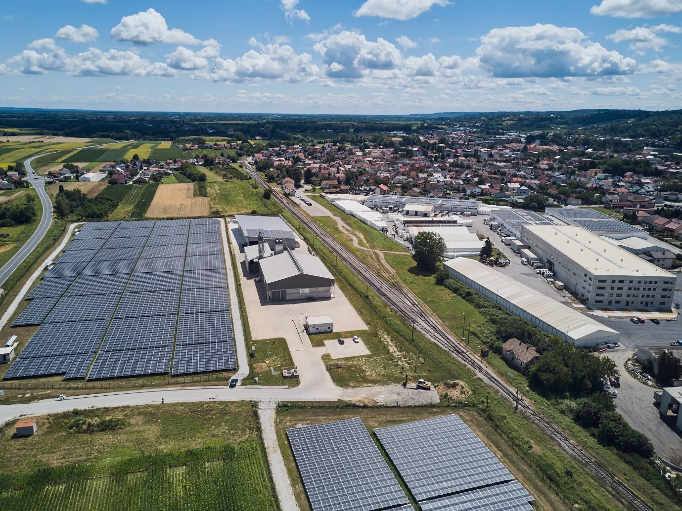 Bomark’s solar installation alongside its manufacturing facility in Ludbreg, Croatia